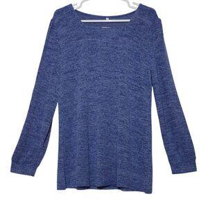Alishebuy Womens Blue Long Sleeve Top 2XL Cotton/Polyester Blend. NWT.